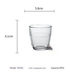 Tempered Glass Water Wine Glass Heat-resistant Scaled Milk Cup