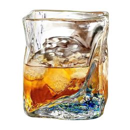 Transparent Irregular Niche Whisky Glasses For Household Use