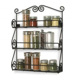 Modern Minimalist Iron Kitchen Storage Rack Wall Hanging Holder