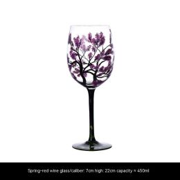 Hand Painted Home Light Luxury Glass Goblet