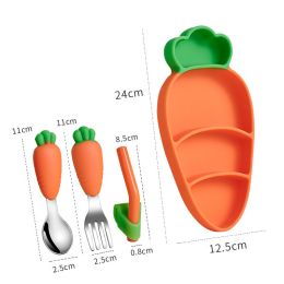 Children's Silicone Dining Plate Set