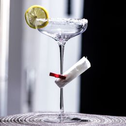 Japanese Style Super High Foot Martini Cup Kimura Nitrate Cocktail Glass