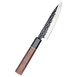 Forged Hammer Pattern Octagonal Handle Multi-purpose Knife For Cooking