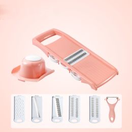 1 Set Kitchen Vegetable Cutting Artifact; Multifunctional Kitchen Grater; Stainless Steel Potato Slicer Shredder