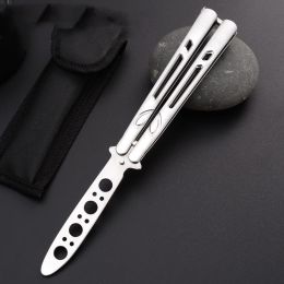 Outdoor Portable Training Knife All Steel Self-defense Practice Knife