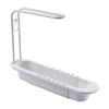 1pc Telescopic Sink Rack Over Sink Holder Organizer Rack Sponge Storage Drain Basket Dish Cloth Hanger For Home Kitchen