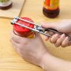 Adjustable Multi-Function Bottle Cap Opener Stainless Steel Lids Off Jar Opener Labor-Saving Screw Can Opener For Kitchen Tools