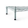 5 Tier Wire Shelf Unit, Chrome, 1750 lb Capacity