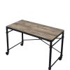 Oklarth Writing Desk in Rustic Oak & Black Finish OF00103