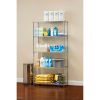 5 Tier Wire Shelf Unit, Chrome, 1750 lb Capacity