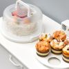 10in Cake Storage Container with Handle Plastic Cake Box Cupcake Storage Box Container Carrier