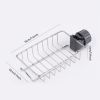 1pc Sink Storage Rack; Kitchen Stainless Steel Sink Shelving For Putting Sponges; Scrubbers; Towel 7.4inch/4.7inch