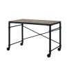 Oklarth Writing Desk in Rustic Oak & Black Finish OF00103