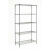 5 Tier Wire Shelf Unit, Chrome, 1750 lb Capacity