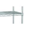 5 Tier Wire Shelf Unit, Chrome, 1750 lb Capacity