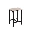 U_STYLE Dining Set; Bar Set; Dining Table with 4 Chairs; 5 Piece; with Counter and Pub Height