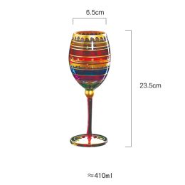 Colored Glass Wine Cup Creative Personalized Crystal Home Printing