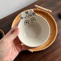 Cartoon Cat Bear Ceramic Plate Household Soy Vinegar Sauce Dipping Seasoning Dish