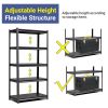 Heavy duty shelving made of high quality steel with reinforced structure